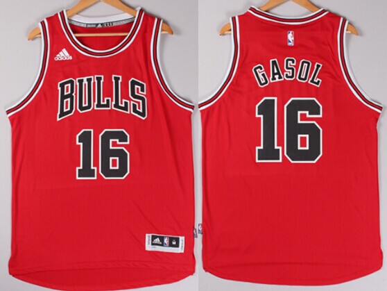 Pau Gasol Revolution Chicago Bulls red jersey