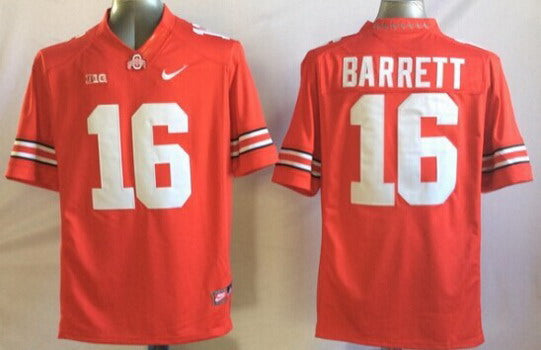J.T. Barrett Ohio State Buckeyes red Limited jersey