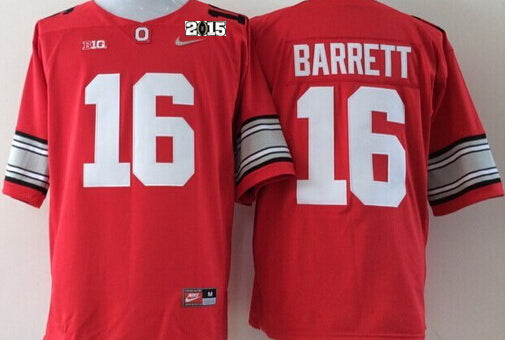 J.T. Barrett Ohio State Buckeyes red jersey