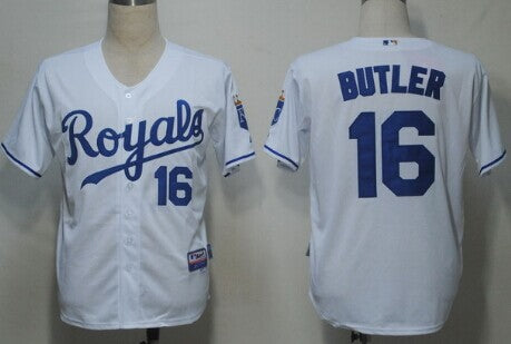 Billy Butler Kansas City Royals white jersey