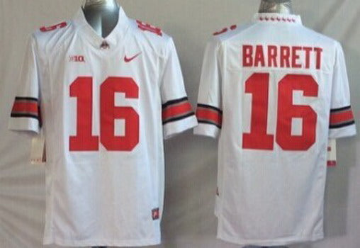 J.T. Barrett Ohio State Buckeyes white Limited jersey