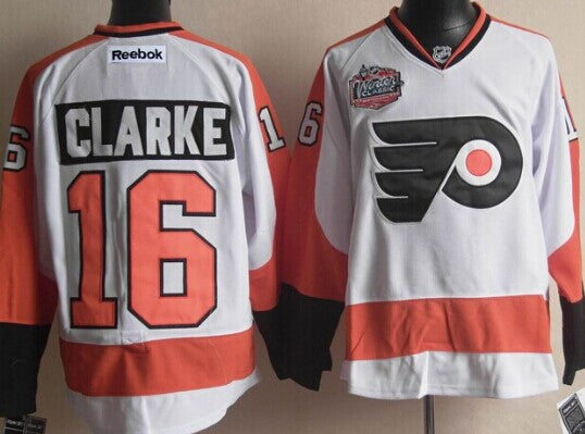 Bobby Clarke Philadelphia Flyers white Winter Classic jersey