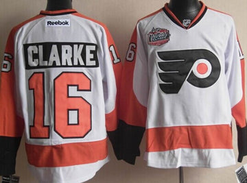 Bobby Clarke Philadelphia Flyers white Winter Classic jersey