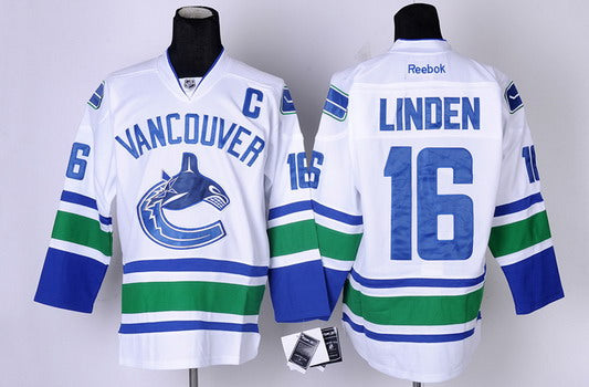 Trevor Linden Vancouver Canucks white jersey