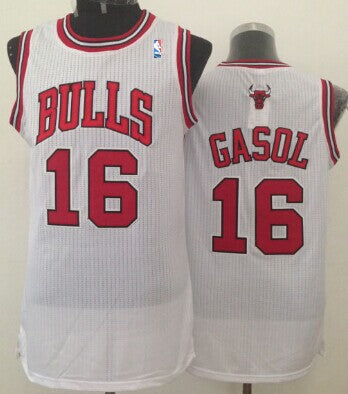 Pau Gasol Chicago Bulls white jersey