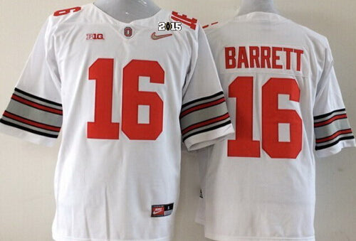 J.T. Barrett Ohio State Buckeyes white jersey