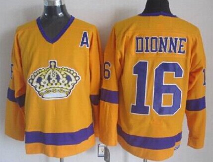 Marcel Dionne Los Angeles Kings yellow Throwback jersey