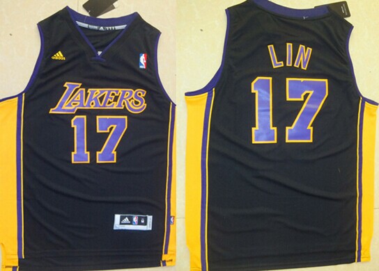 Jeremy Lin Revolution Los Angeles Lakers black jersey