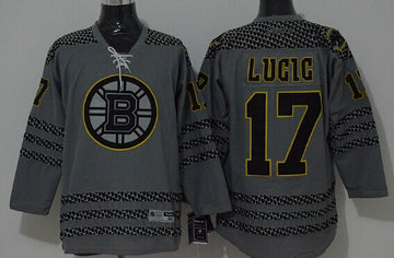 Milan Lucic Boston Bruins charcoal jersey