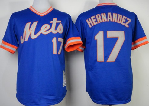 Keith Hernandez New York Mets blue Throwback jersey