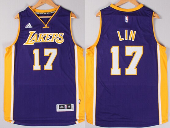 Jeremy Lin Revolution Los Angeles Lakers purple jersey