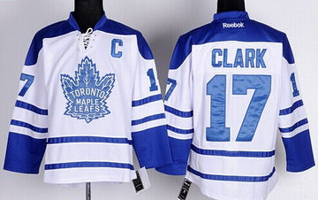 Wendel Clark Toronto Maple Leafs white Third jersey