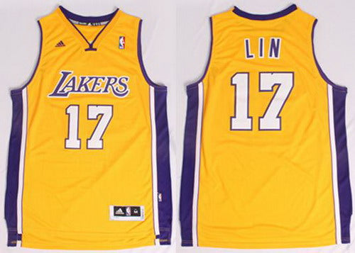 Jeremy Lin Revolution Los Angeles Lakers yellow jersey