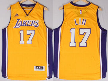 Jeremy Lin Revolution Los Angeles Lakers yellow jersey