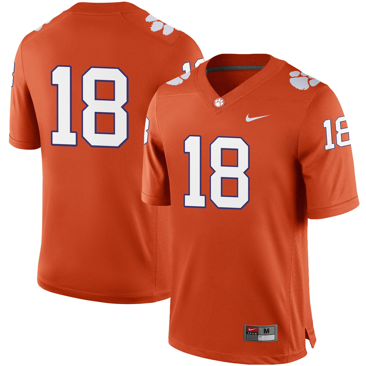 Clemson Tigers orange jersey