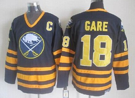 Danny Gare Buffalo Sabres navy Throwback jersey