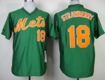 Darryl Strawberry New York Mets green Throwback jersey