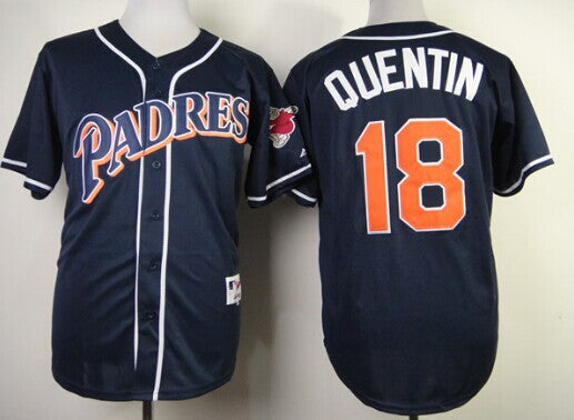 Carlos Quentin San Diego Padres navy jersey