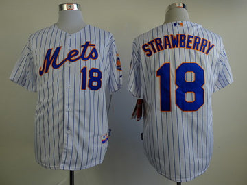 Darryl Strawberry New York Mets white jersey