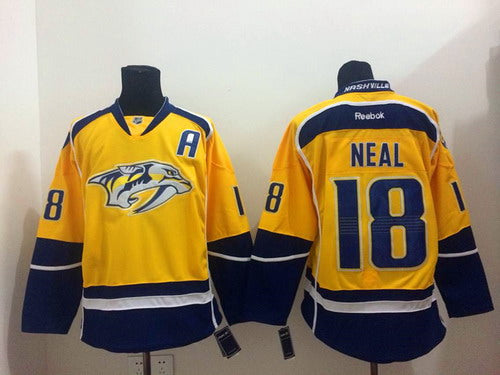 James Neal Nashville Predators yellow jersey