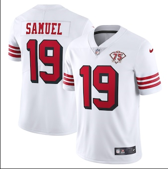 Deebo Samuel Nike San Francisco 49ers white Vapor jersey