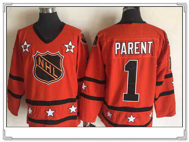 NHL All-Star orange Throwback jersey