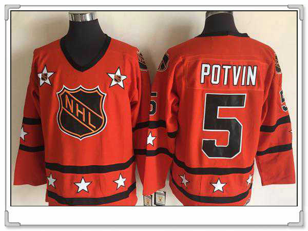 NHL All-Star orange Throwback jersey