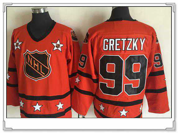 NHL All-Star orange Throwback jersey
