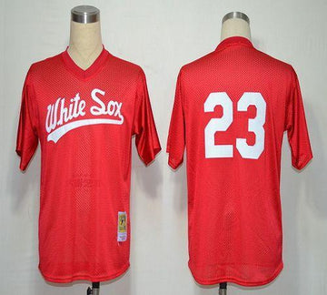 Chicago White Sox red Throwback jersey