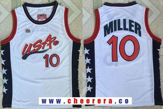 USA Basketball white Retro jersey