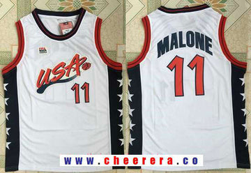 USA Basketball white Retro jersey
