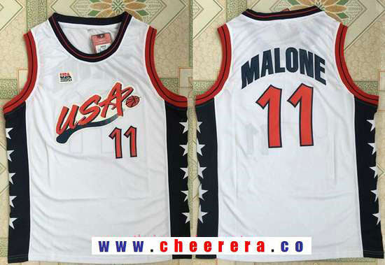 USA Basketball white Retro jersey