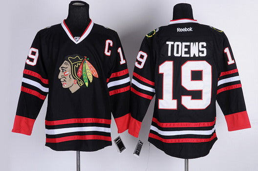 Jonathan Toews Chicago Blackhawks black jersey