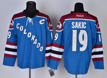 Joe Sakic Colorado Avalanche blue Third jersey