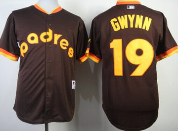 Tony Gwynn San Diego Padres brown jersey
