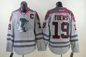 Jonathan Toews Chicago Blackhawks charcoal jersey