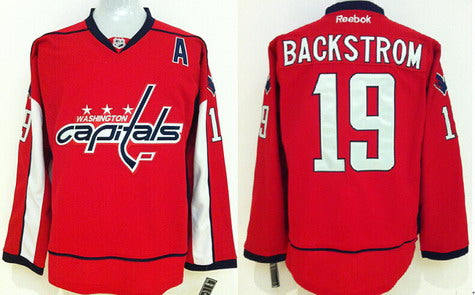 Nicklas Backstrom Washington Capitals red jersey