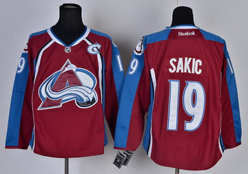 Joe Sakic Colorado Avalanche red jersey