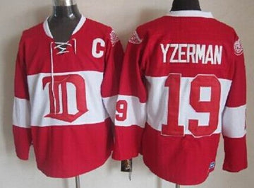 Steve Yzerman Detroit Red Wings red Winter Classic jersey
