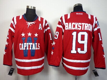 Nicklas Backstrom Washington Capitals red Winter Classic jersey