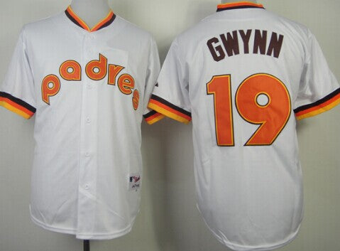 Tony Gwynn San Diego Padres white jersey
