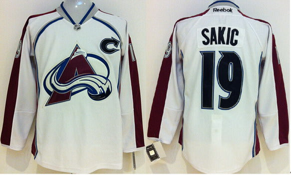 Joe Sakic Colorado Avalanche white jersey
