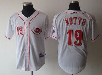 Joey Votto Cincinnati Reds white jersey