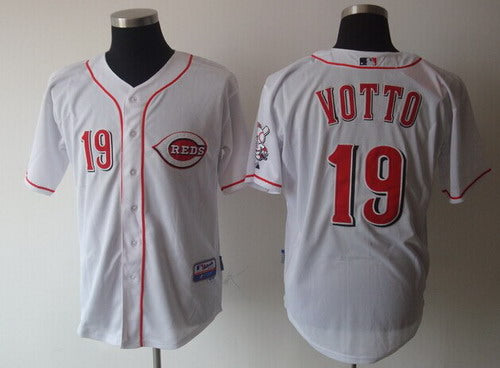 Joey Votto Cincinnati Reds white jersey