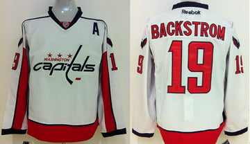 Nicklas Backstrom Washington Capitals white jersey