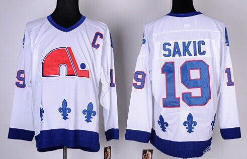 Joe Sakic Colorado Avalanche white Throwback jersey