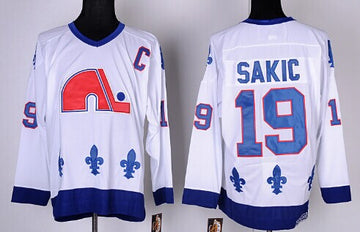 Joe Sakic Colorado Avalanche white Throwback jersey