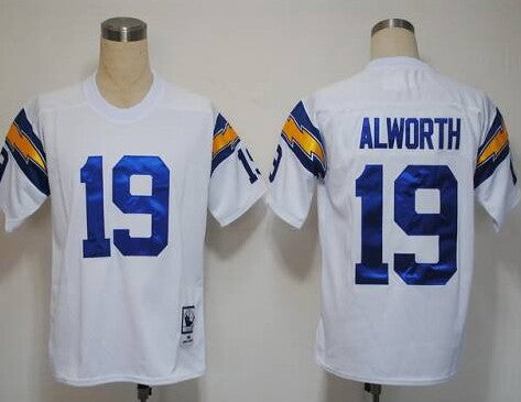 Lance Alworth Los Angeles Chargers white Throwback jersey