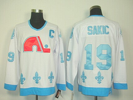 Joe Sakic Colorado Avalanche white Throwback jersey
