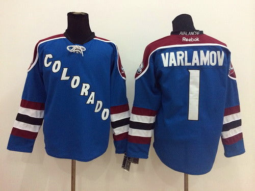 Semyon Varlamov Colorado Avalanche blue Third jersey